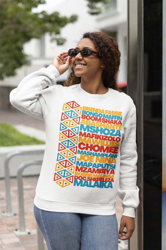 Kwaito Heavies White Crew-neck Sweater