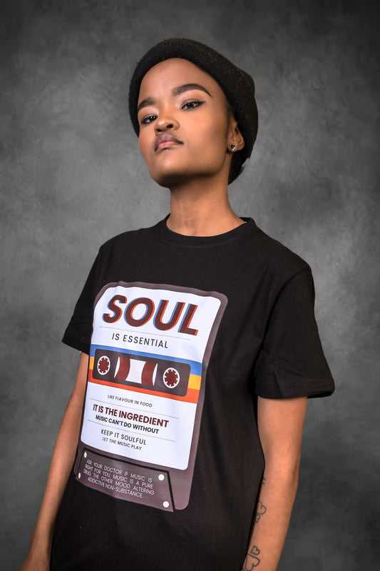 Milani Soul is Essential Tee in Black.