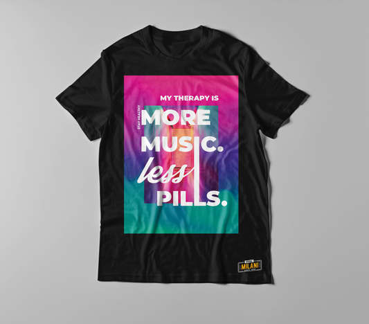 Milani Music Therapy Tee in Black