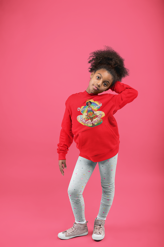 Milani Kids - Girls Hoodie - Born to Shine (Red)