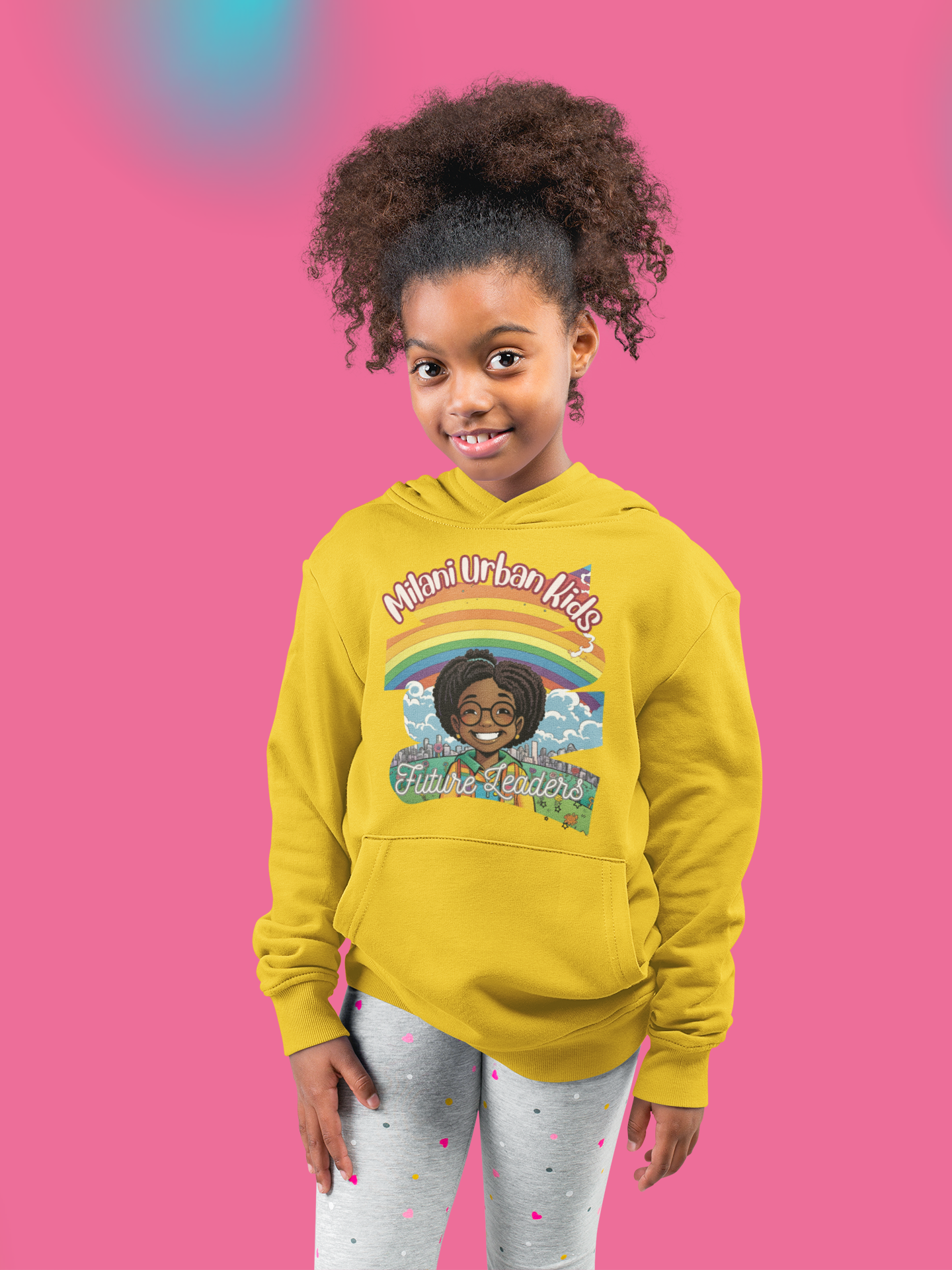 Milani Kids - Girls Hoodie - Leaders (Yellow)