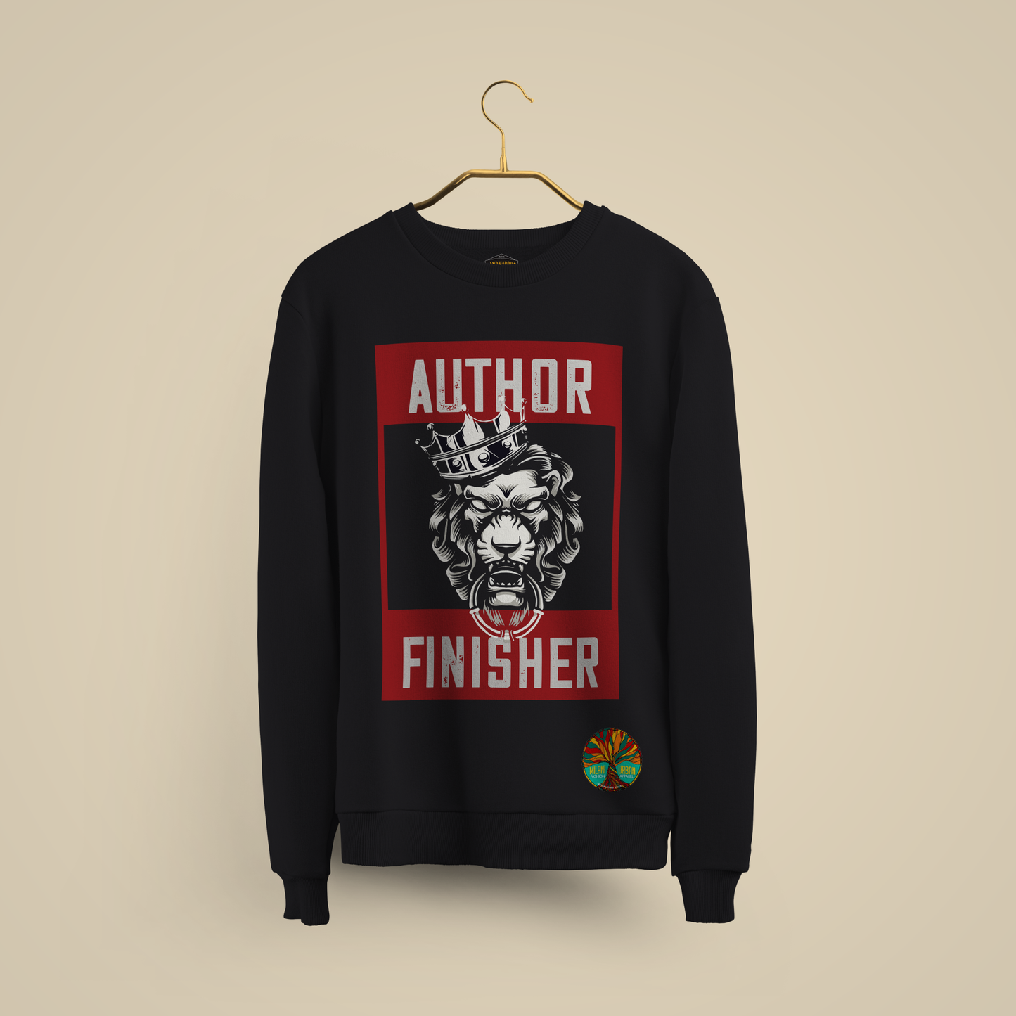 Black Author Crew-neck Sweater