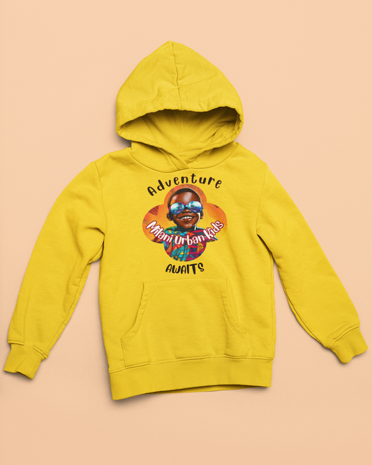 Milani Kids - Boys Hoodie - Adventure Awaits (Yellow)