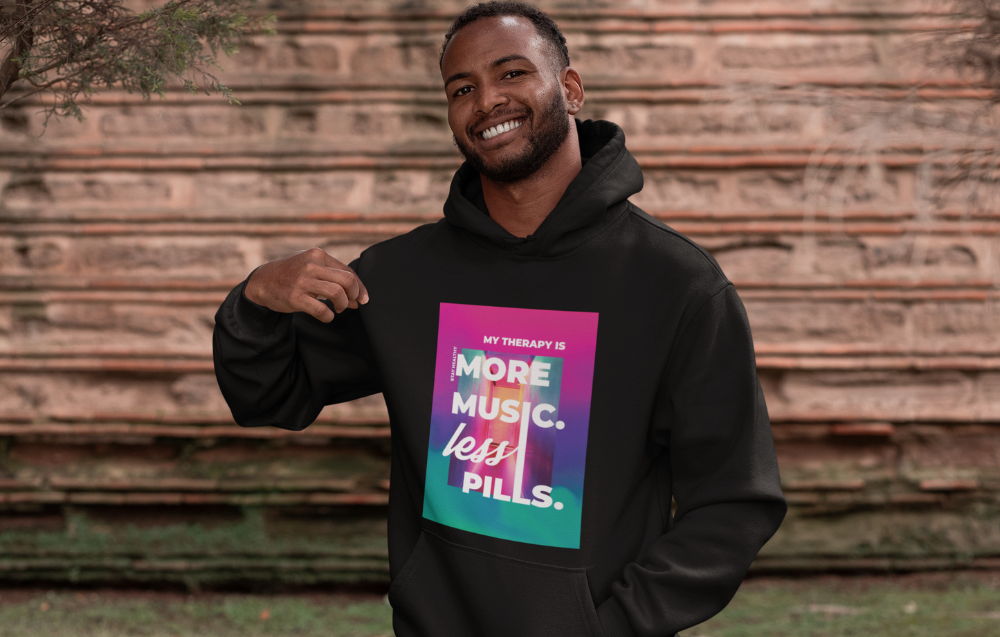 Milani Music Therapy Hoodie in Black